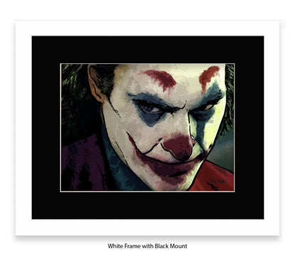 Joker Joaquin Phoenix Dan Avenell Art Print