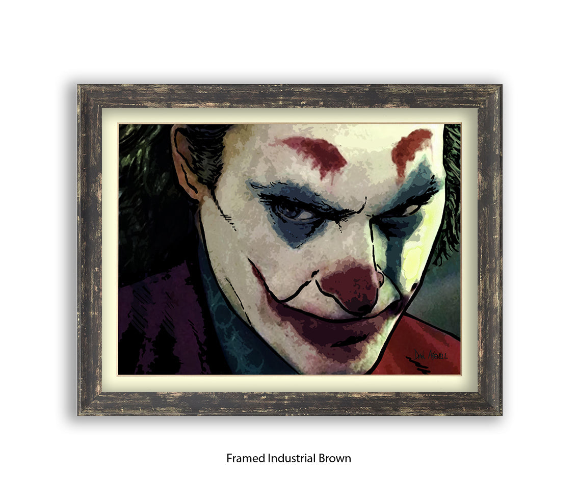 Joker Joaquin Phoenix Dan Avenell Art Print