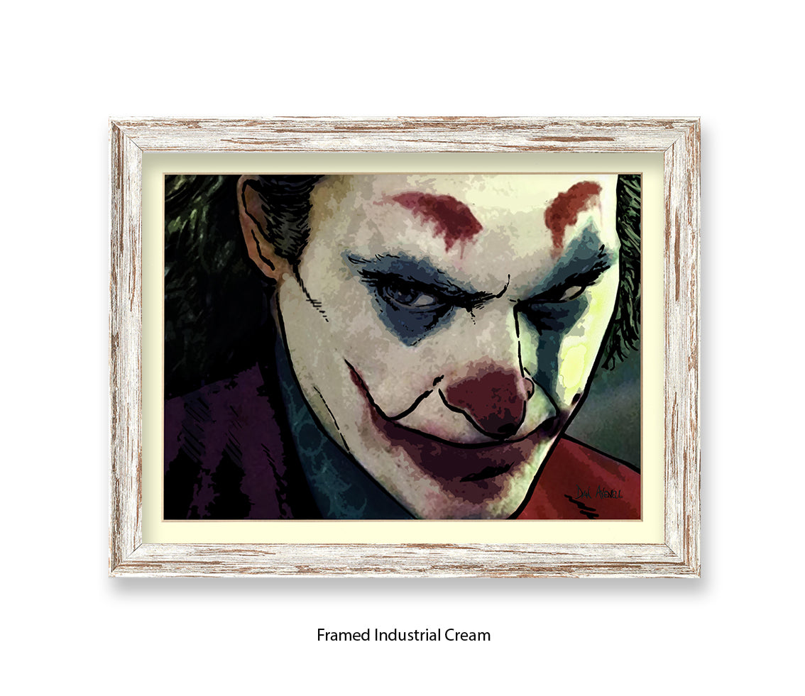 Joker Joaquin Phoenix Dan Avenell Art Print