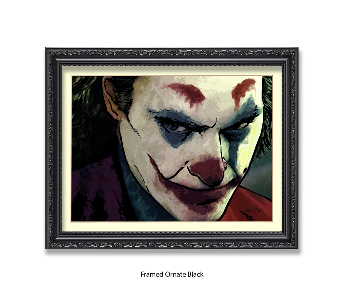 Joker Joaquin Phoenix Dan Avenell Art Print