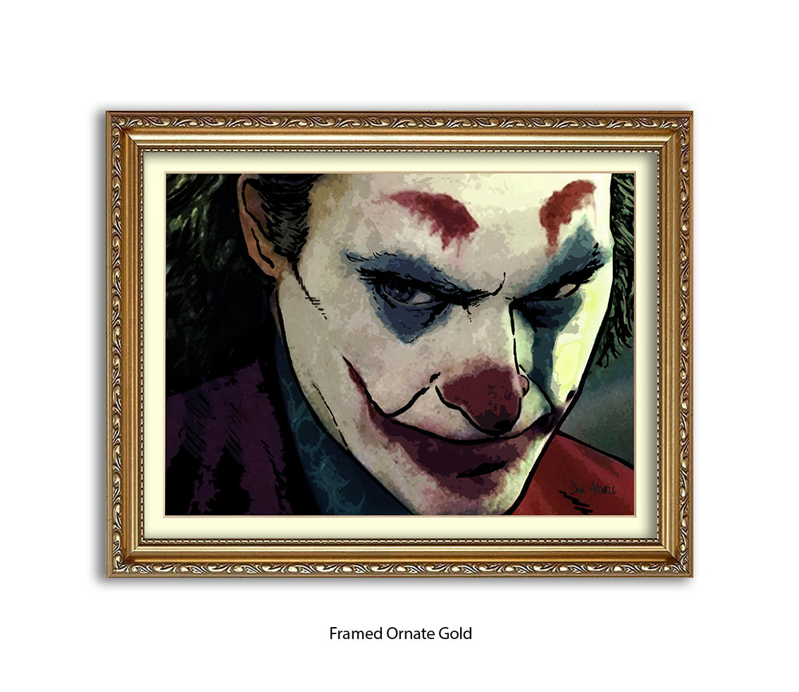 Joker Joaquin Phoenix Dan Avenell Art Print