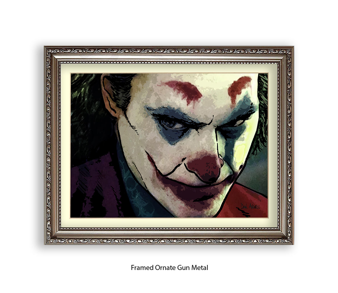 Joker Joaquin Phoenix Dan Avenell Art Print