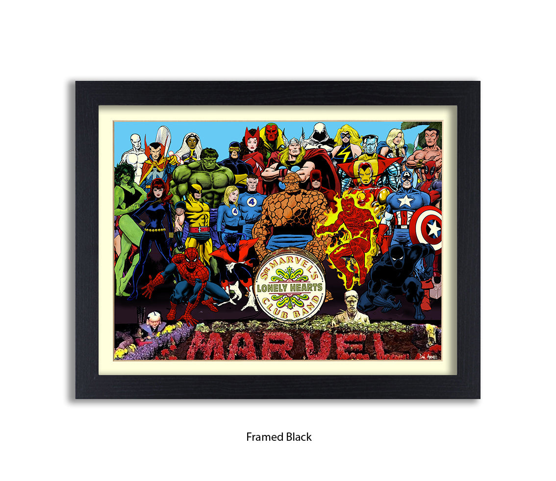 Sgt Marvels Lonely Hearts Club Band Dan Avenell Art Print