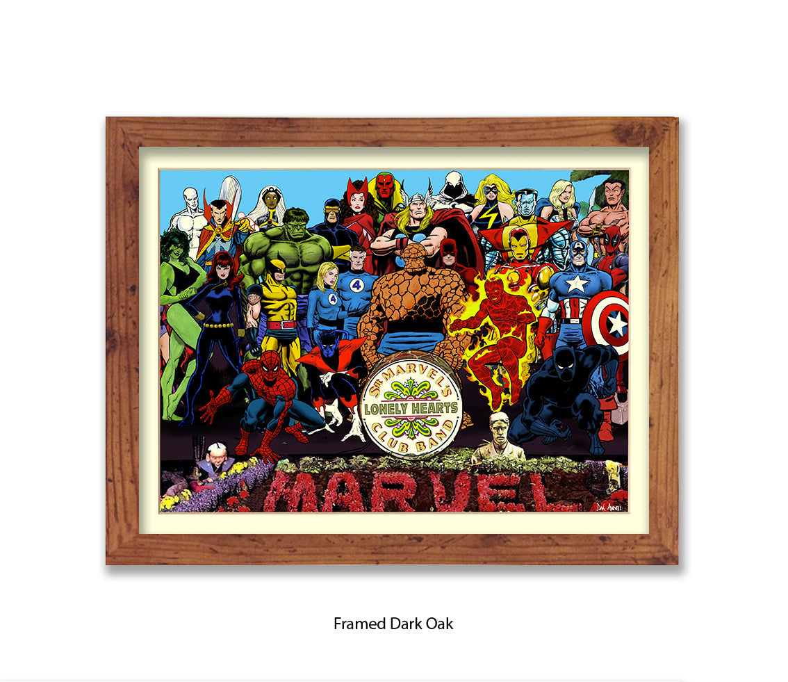 Sgt Marvels Lonely Hearts Club Band Dan Avenell Art Print