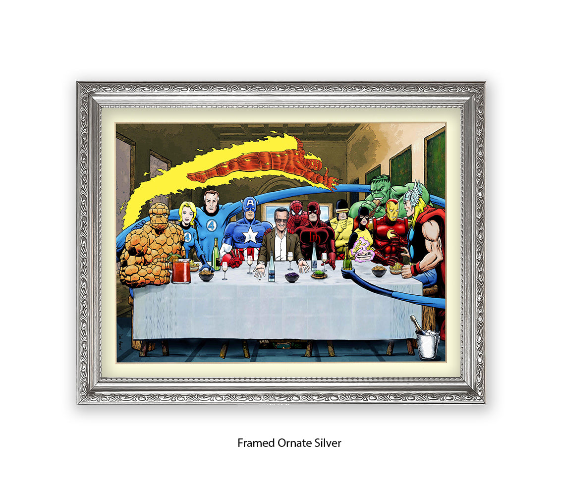 Stan Lee The Last Supper Dan Avenell Art Print