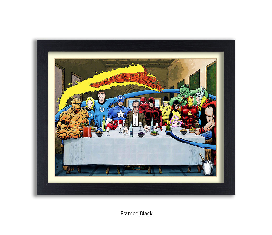 Stan Lee The Last Supper Dan Avenell Art Print