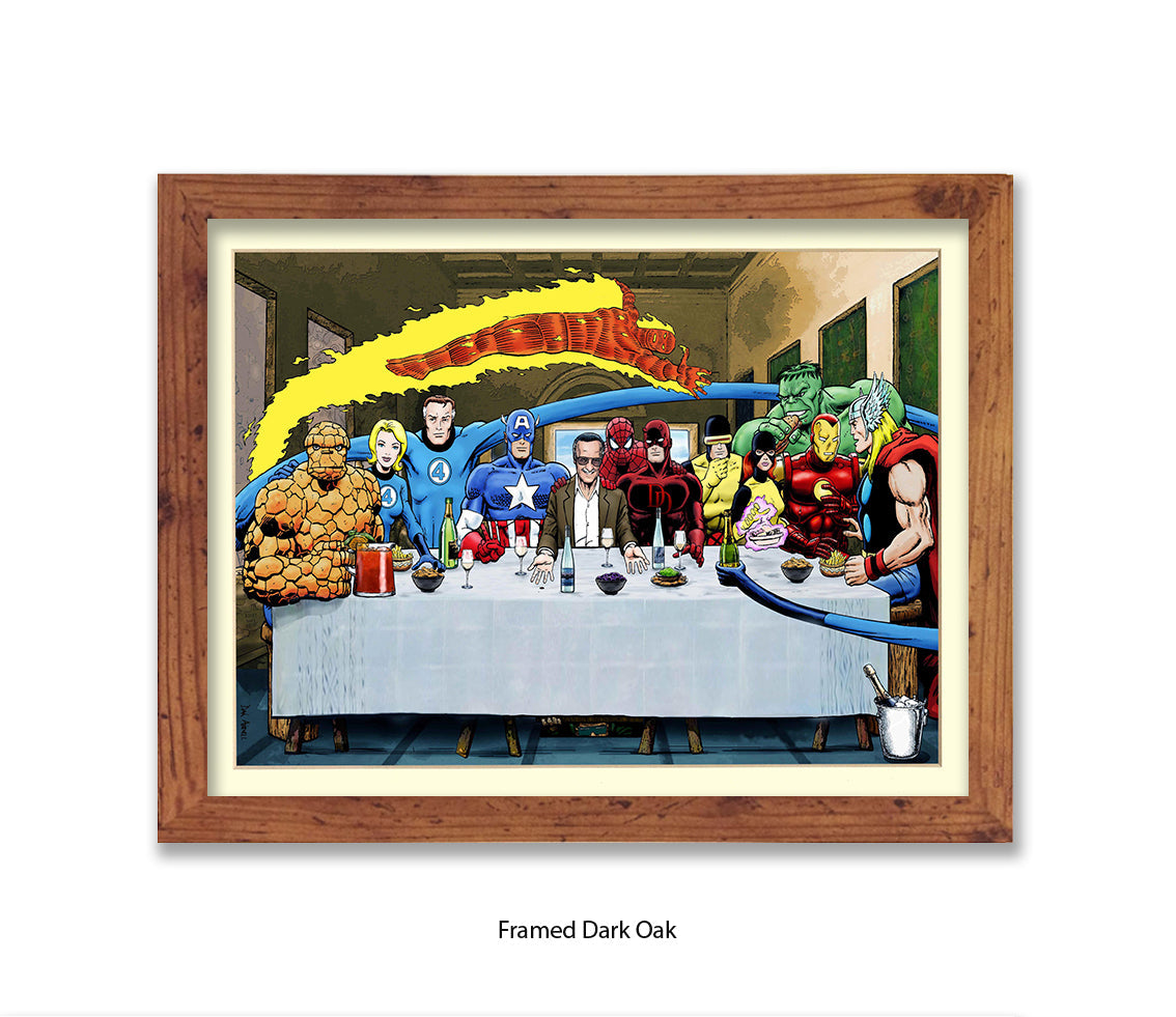 Stan Lee The Last Supper Dan Avenell Art Print