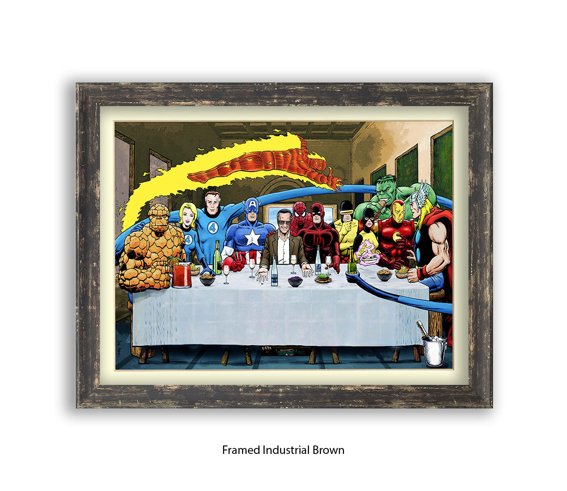 Stan Lee The Last Supper Dan Avenell Art Print