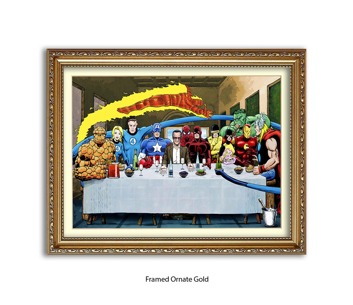 Stan Lee The Last Supper Dan Avenell Art Print