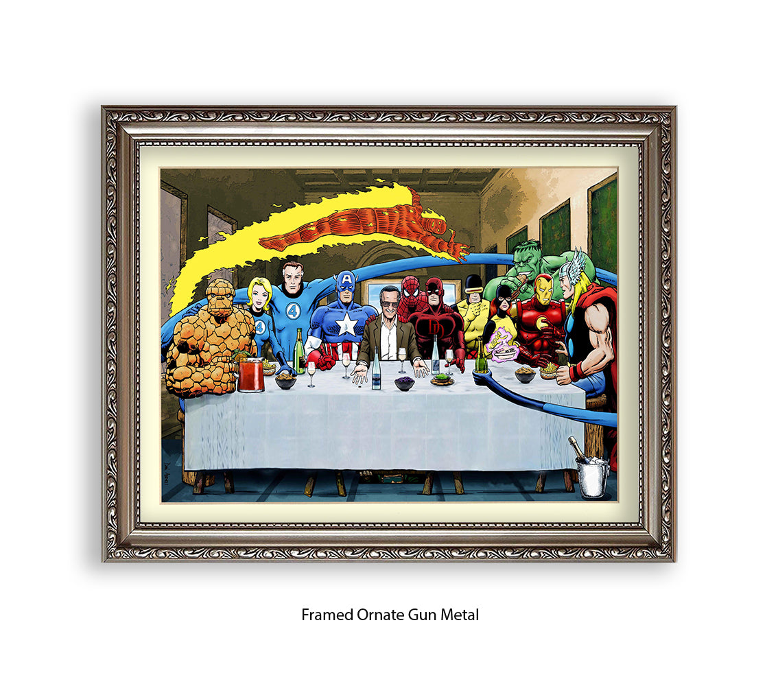 Stan Lee The Last Supper Dan Avenell Art Print