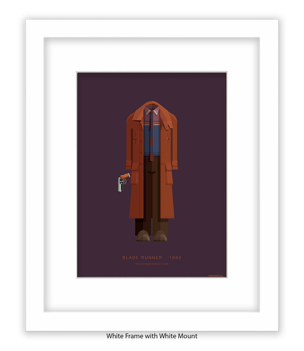 Blade Runner Rick Fred Birchal Art Print