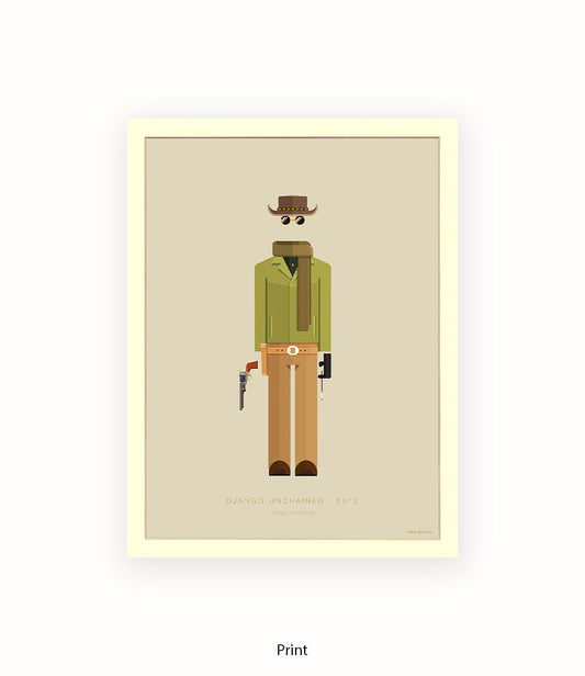 Django Unchained Fred Birchal Art Print