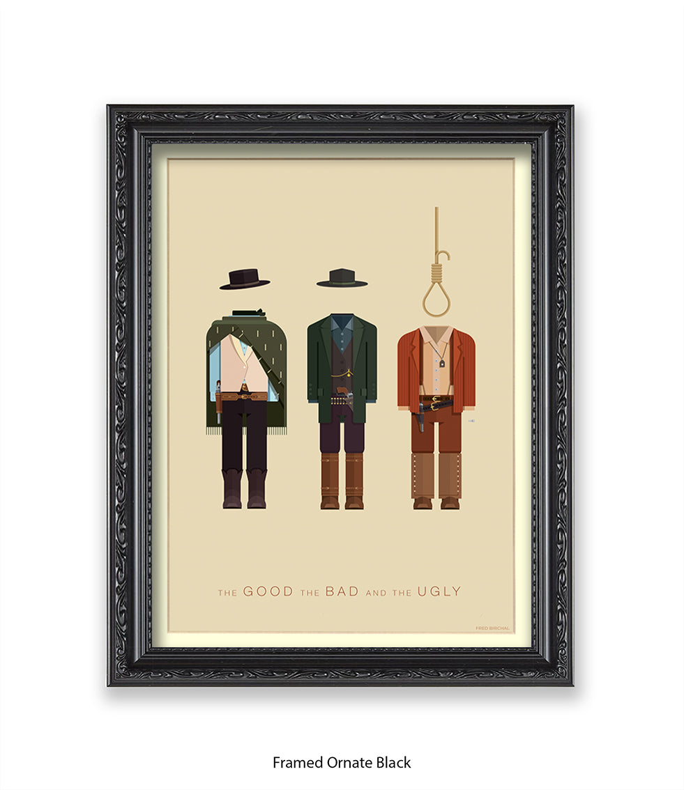 Good The Bad & The Ugly Fred Birchal Art Print