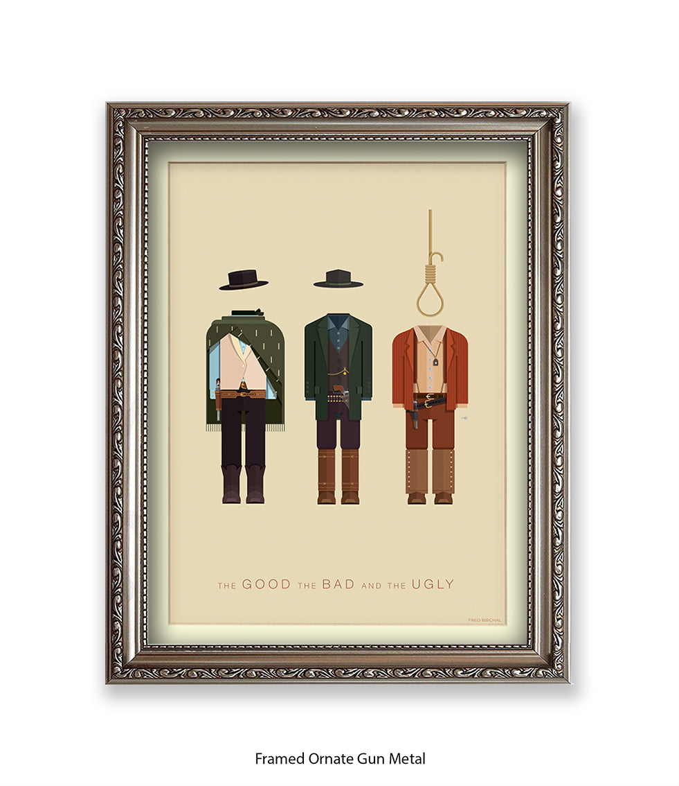 Good The Bad & The Ugly Fred Birchal Art Print