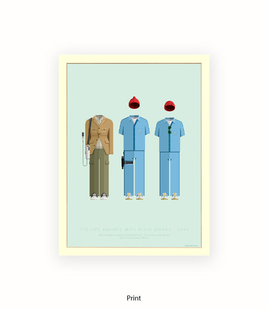 Life Aquatic Characters Fred Birchal Art Print