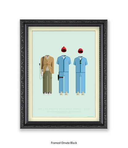 Life Aquatic Characters Fred Birchal Art Print