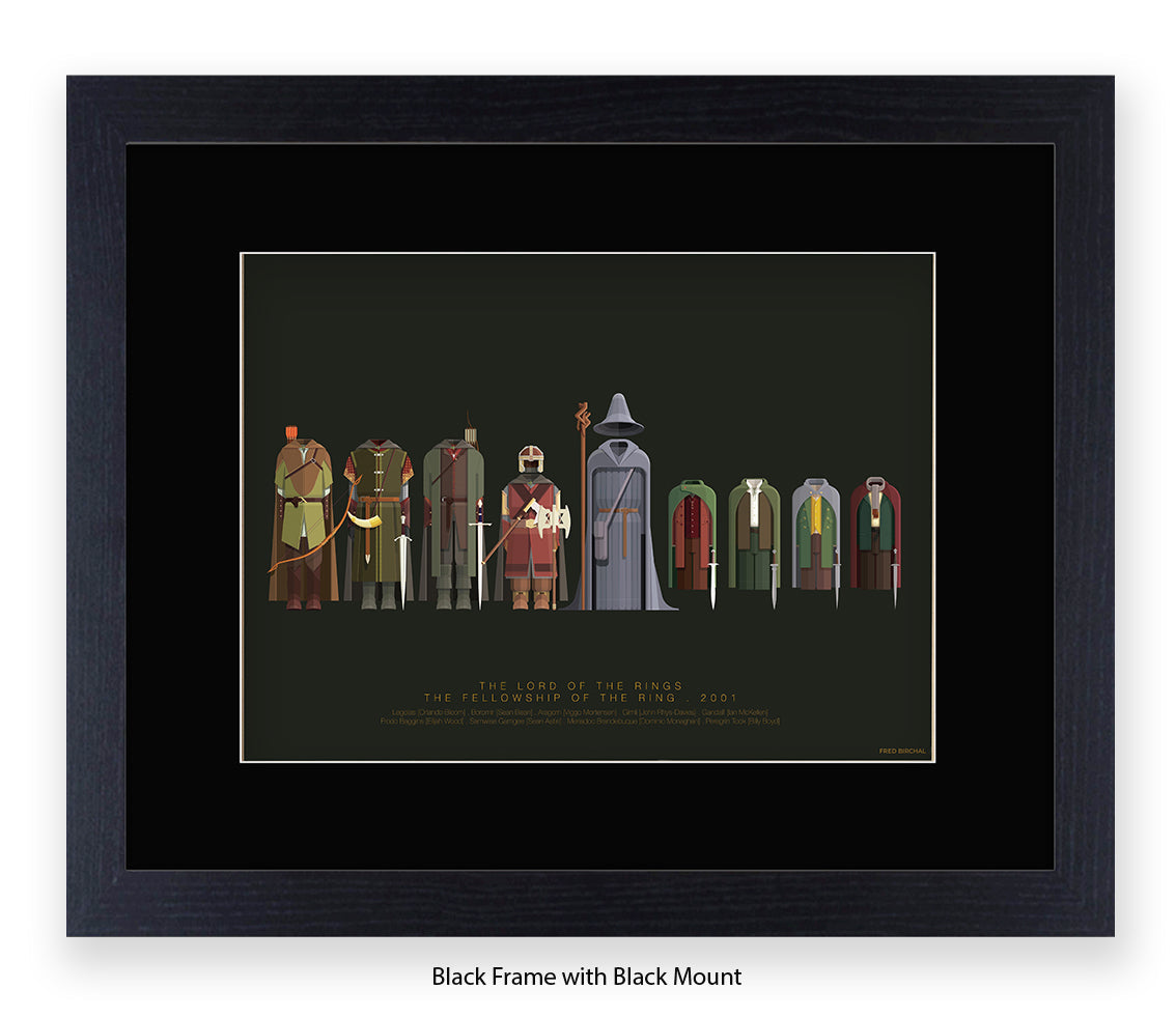 Lord of The Rings - Fellowship  Fred Birchal Art Print