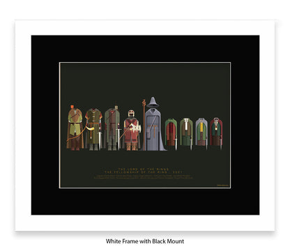 Lord of The Rings - Fellowship  Fred Birchal Art Print