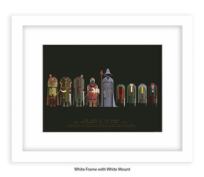 Lord of The Rings - Fellowship  Fred Birchal Art Print