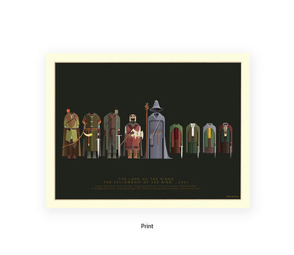 Lord of The Rings - Fellowship  Fred Birchal Art Print