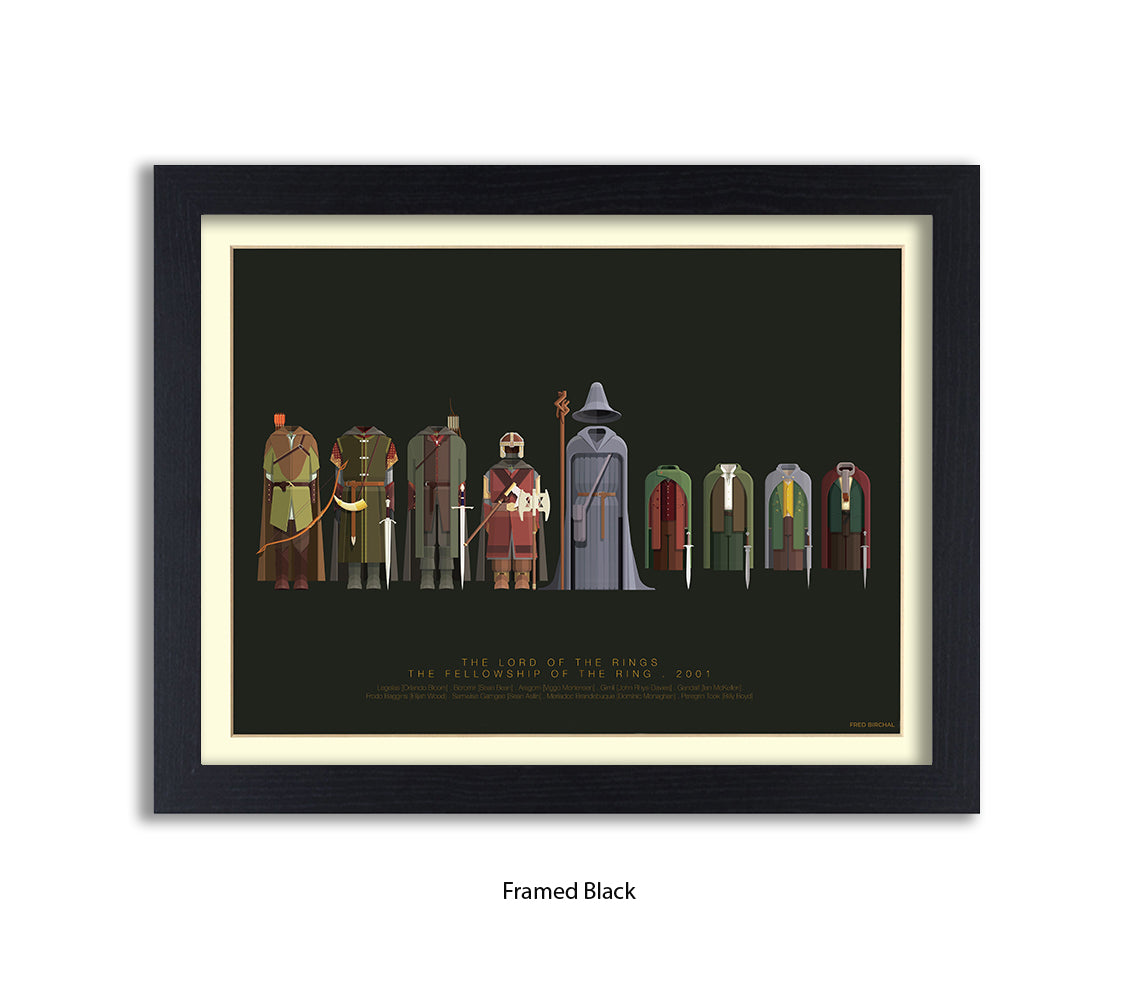 Lord of The Rings - Fellowship  Fred Birchal Art Print