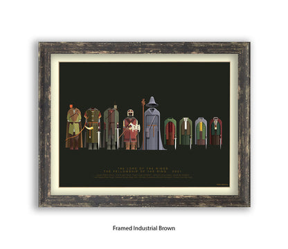 Lord of The Rings - Fellowship  Fred Birchal Art Print