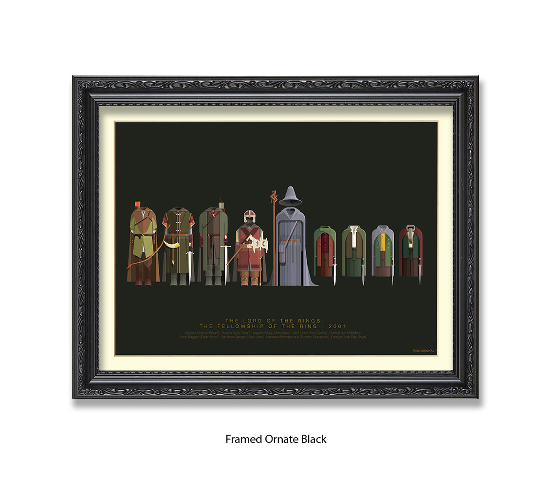 Lord of The Rings - Fellowship  Fred Birchal Art Print