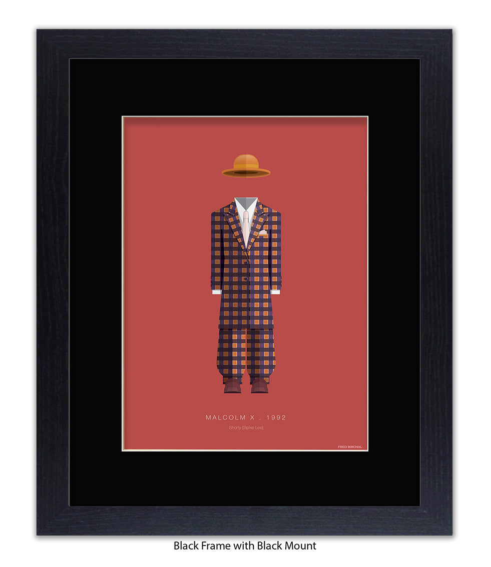 Malcolm X - Checked Suit - Shorty - Fred Birchal Art Print