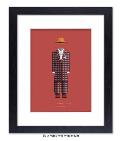 Malcolm X - Checked Suit - Shorty - Fred Birchal Art Print