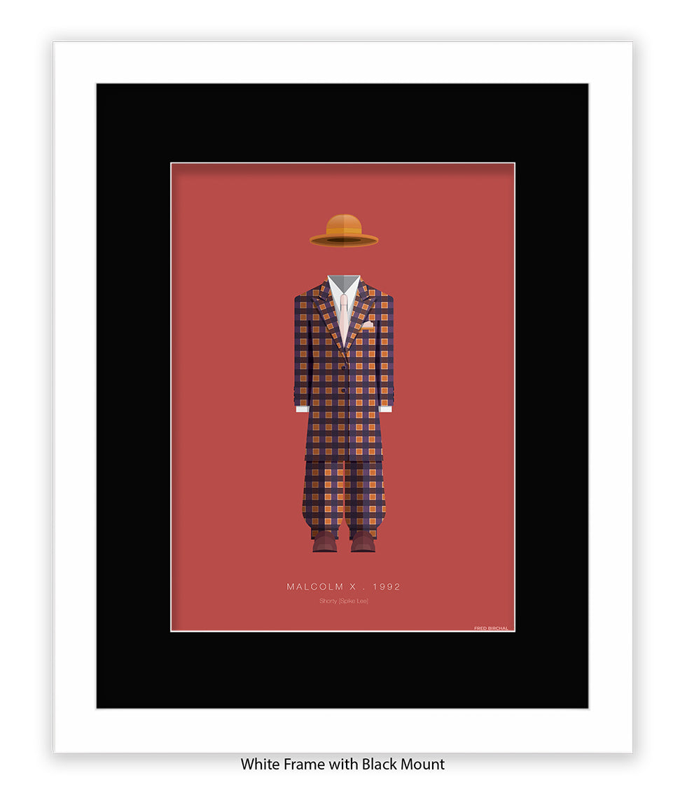 Malcolm X - Checked Suit - Shorty - Fred Birchal Art Print