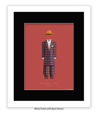 Malcolm X - Checked Suit - Shorty - Fred Birchal Art Print