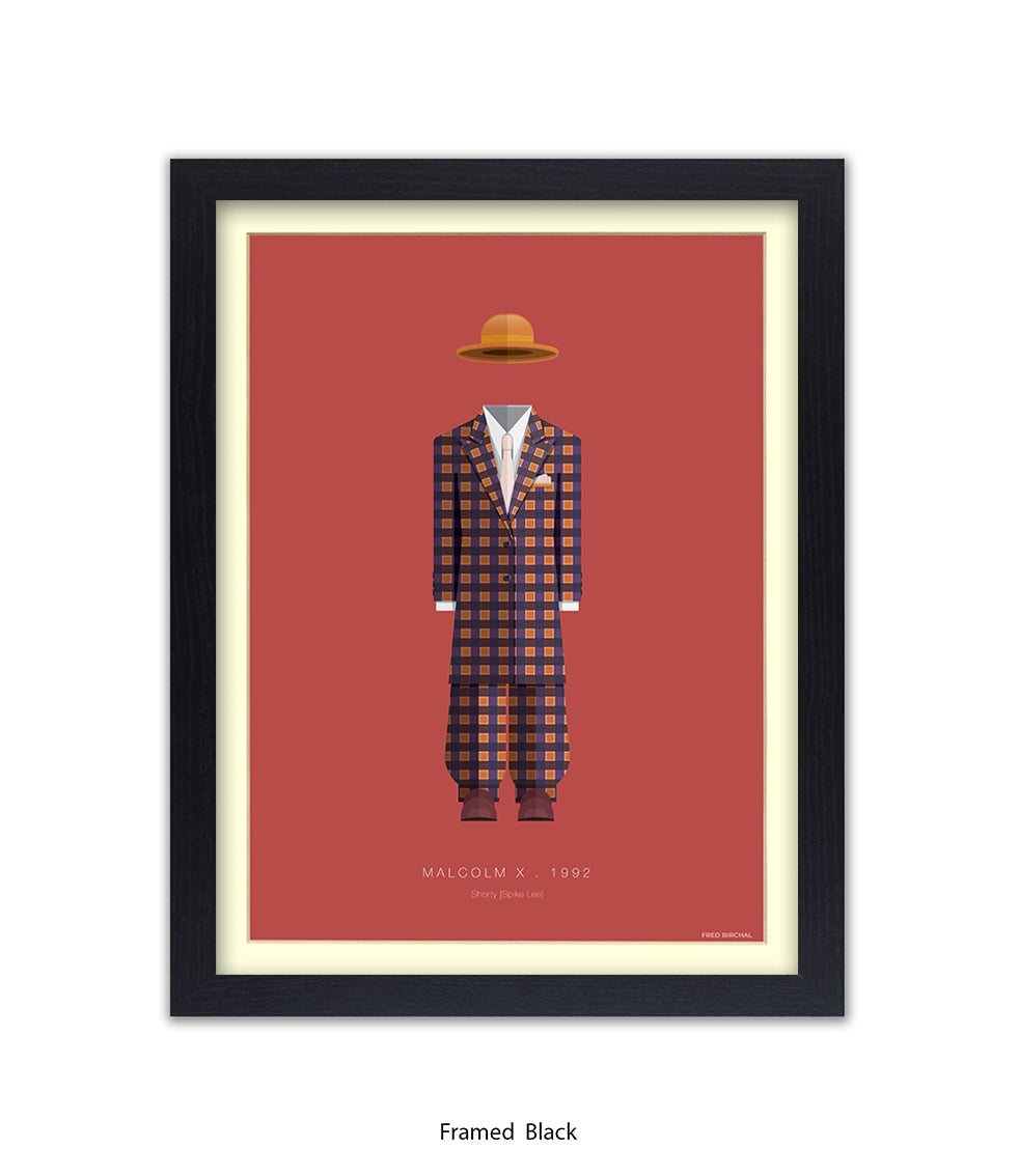 Malcolm X - Checked Suit - Shorty - Fred Birchal Art Print