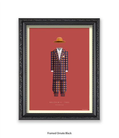 Malcolm X - Checked Suit - Shorty - Fred Birchal Art Print