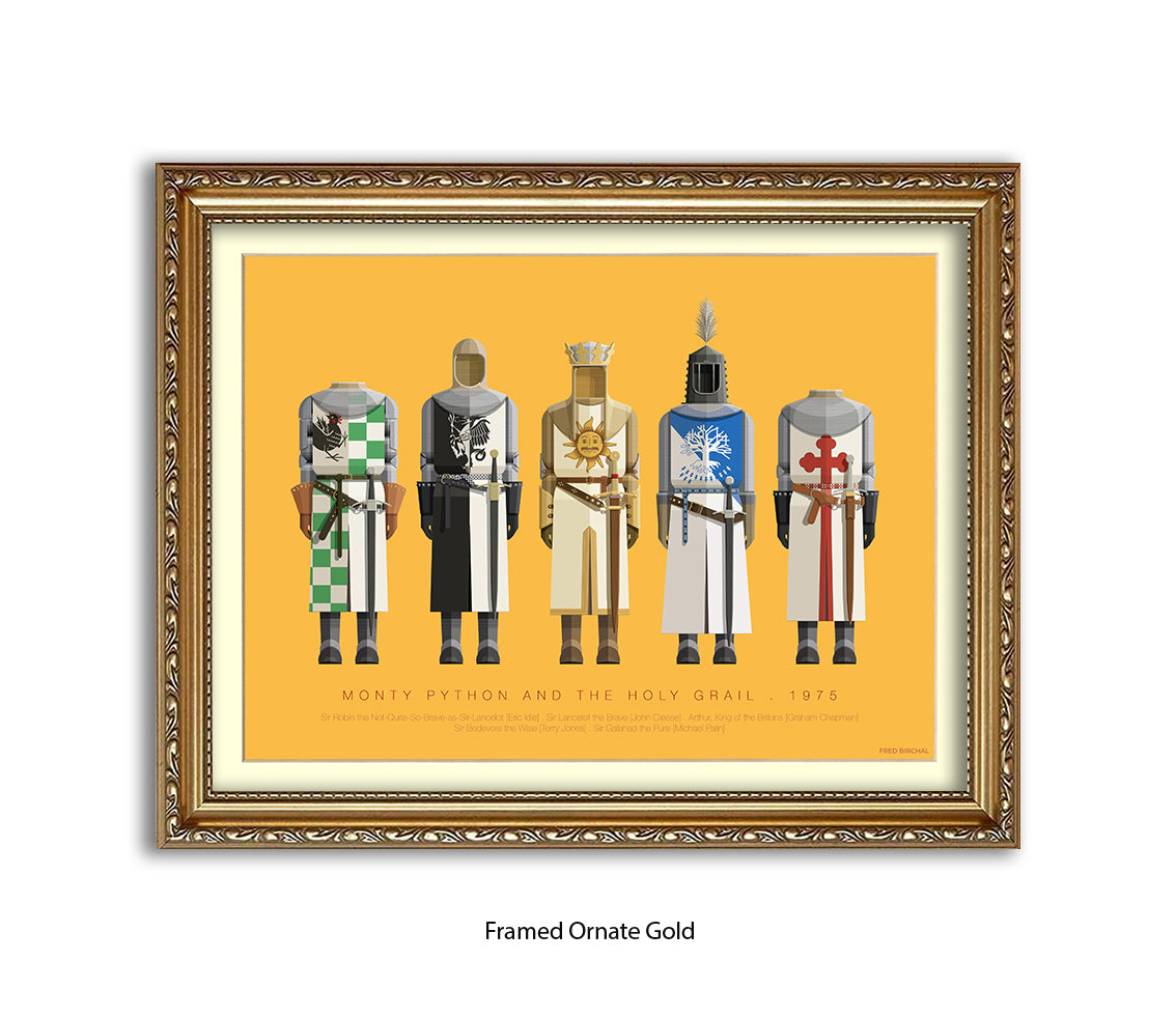 Monty Python - Holy Grail  Fred Birchal Art Print