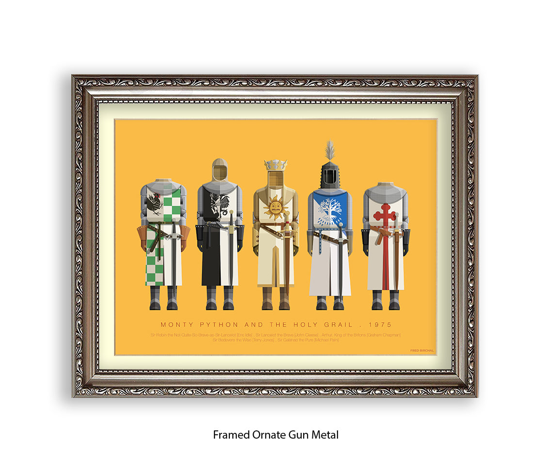 Monty Python - Holy Grail  Fred Birchal Art Print