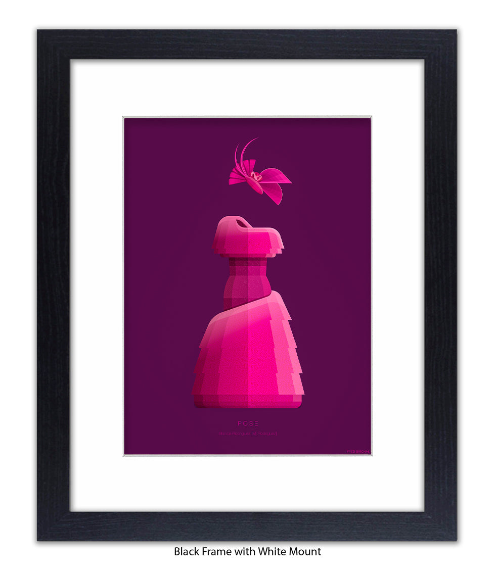 Pose Blanca Rodriguez Pink Dress Fred Birchal Art Print