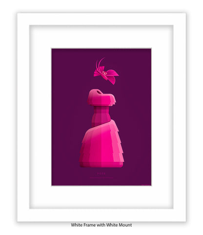 Pose Blanca Rodriguez Pink Dress Fred Birchal Art Print