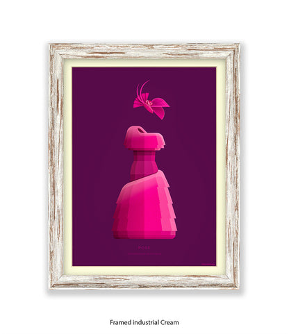 Pose Blanca Rodriguez Pink Dress Fred Birchal Art Print