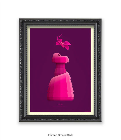 Pose Blanca Rodriguez Pink Dress Fred Birchal Art Print