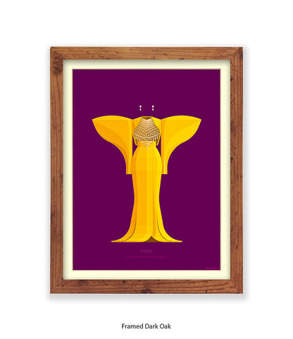 Pose Elektra Wintour Yellow Dress Fred Birchal Art Print