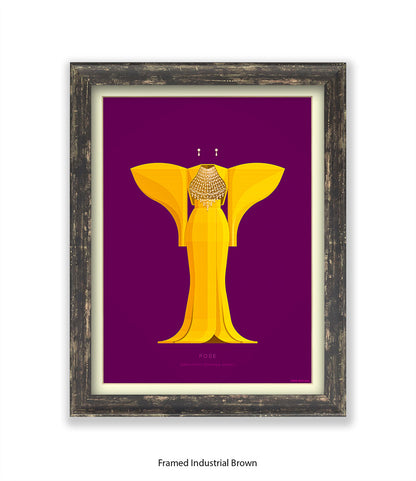 Pose Elektra Wintour Yellow Dress Fred Birchal Art Print