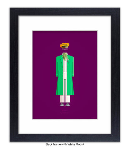 Pose  Pray Tell  Green Jacke Fred Birchal Art Print