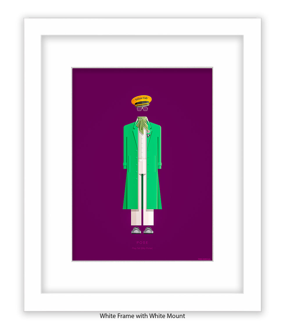 Pose  Pray Tell  Green Jacke Fred Birchal Art Print