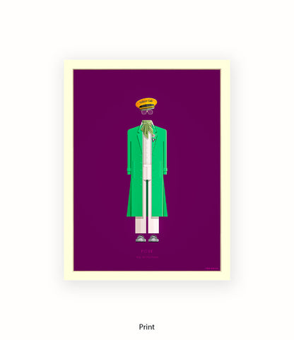 Pose  Pray Tell  Green Jacke Fred Birchal Art Print