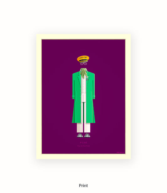 Pose  Pray Tell  Green Jacke Fred Birchal Art Print