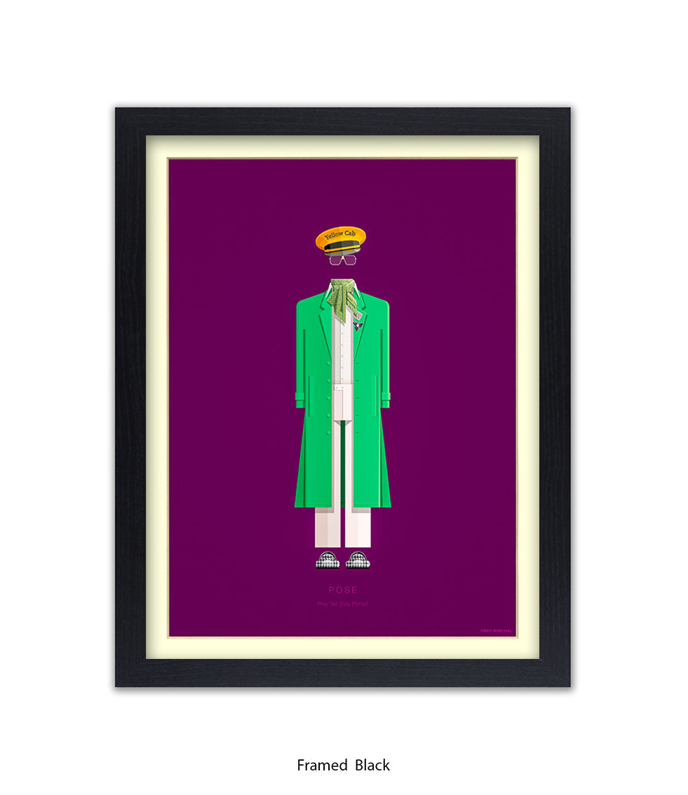 Pose  Pray Tell  Green Jacke Fred Birchal Art Print