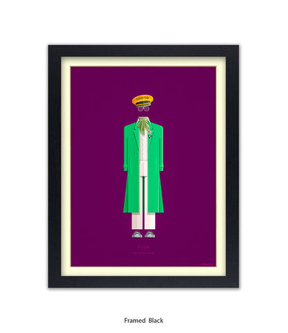 Pose  Pray Tell  Green Jacke Fred Birchal Art Print