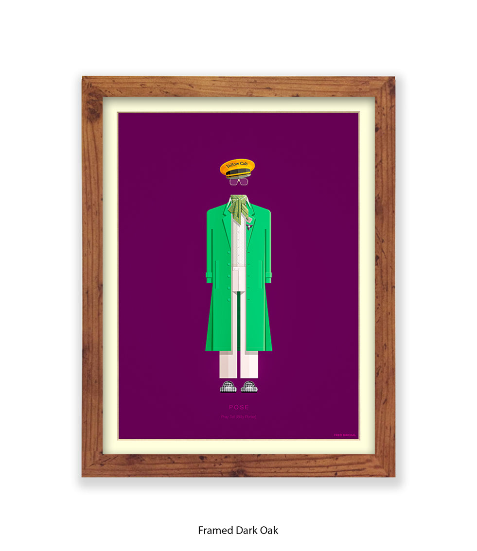 Pose  Pray Tell  Green Jacke Fred Birchal Art Print