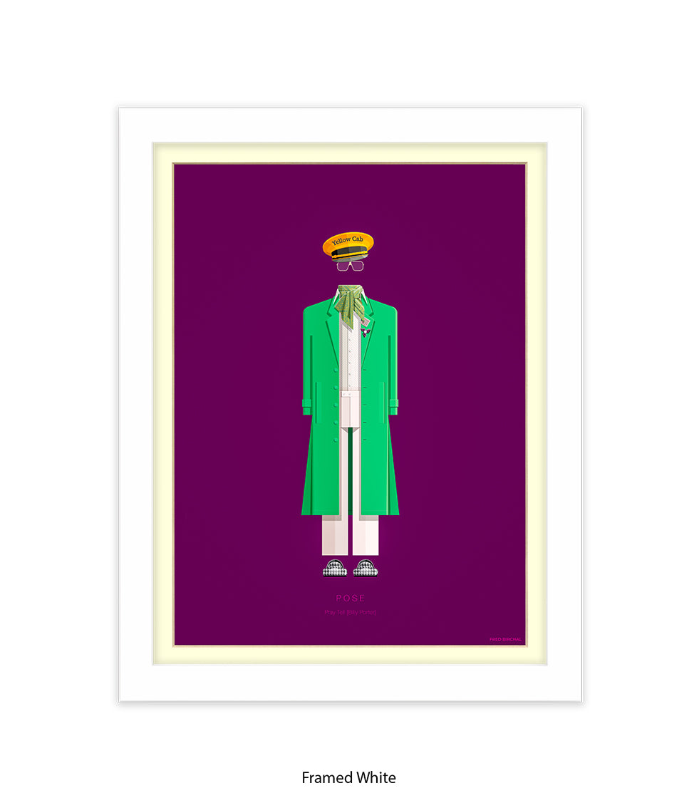 Pose  Pray Tell  Green Jacke Fred Birchal Art Print