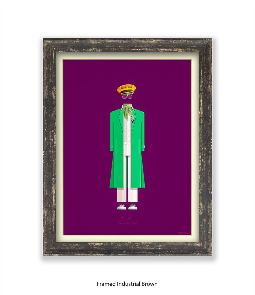 Pose  Pray Tell  Green Jacke Fred Birchal Art Print